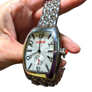 Geneva watch swiss made stainless steel bracelet band estate